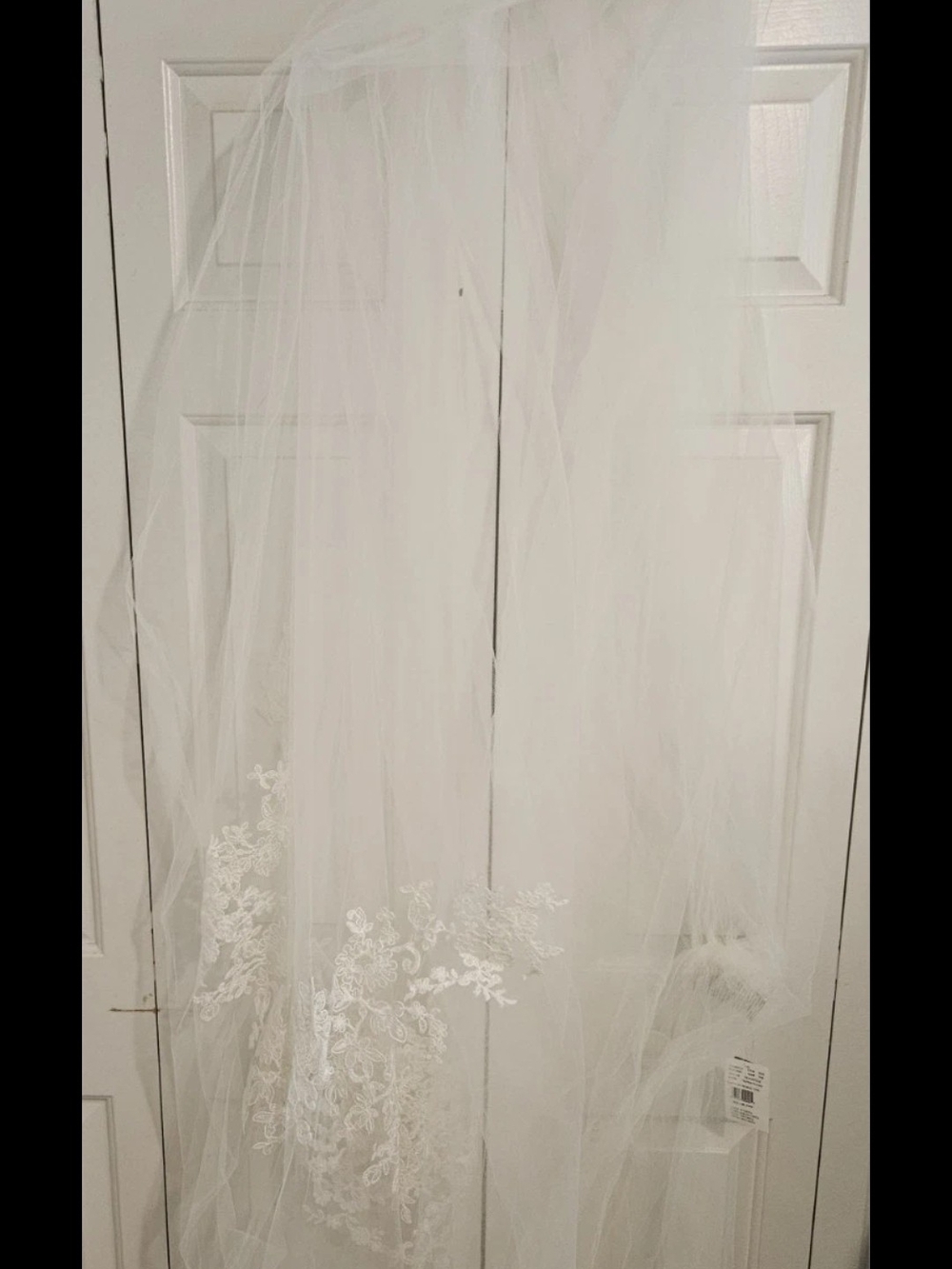 New David's Bridal Lace Applique Garment with Tags